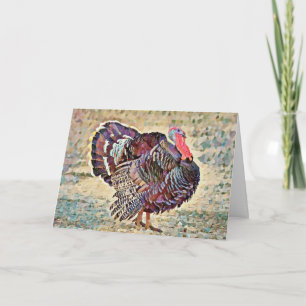 Hübsch Art Erntedank Türkei Bird Friends Card Karte