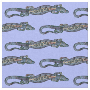 Hübsch BALI LIZARD Design blue + Ihre Ideen Stoff