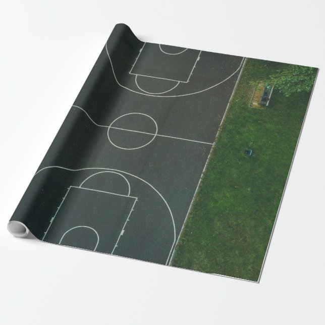 Hübsch Basketball Geschenkpapier (Ungerollt)