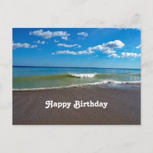 Hübsch Beach Ocean Foto Geburtstag Postkarte
