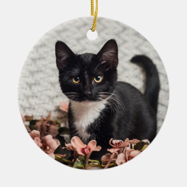 Hübsch-Bella-Rose Keramik Ornament (Vorne)