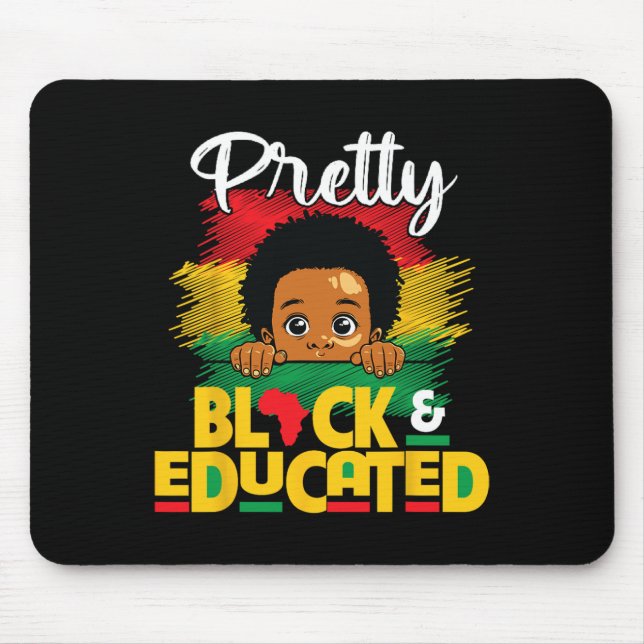 Hübsch Black Educated Black History Month African Mousepad (Vorne)