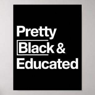 Hübsch Black Educated Black History Month Girl Afr Poster