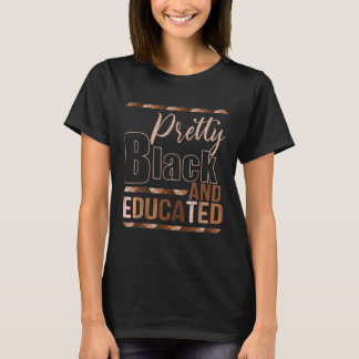Hübsch Black & Educated Melanin Pride African BHM T-Shirt