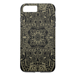 Hübsch Black & Gold Mehndi Case-Mate iPhone Hülle