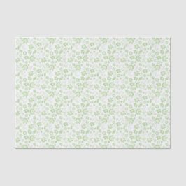 Hübsch blass grüne tropische Frühlingsblumen Seidenpapier