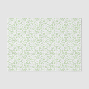 Hübsch blass grüne tropische Frühlingsblumen Seidenpapier
