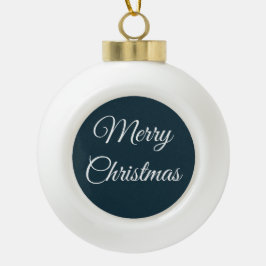 Hübsch Blau und Weiß Keramik Kugel-Ornament