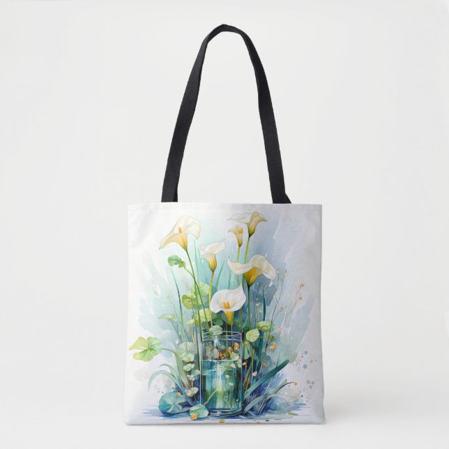 Hübsch Blooming Calla Lilies Tasche (Vorderseite)