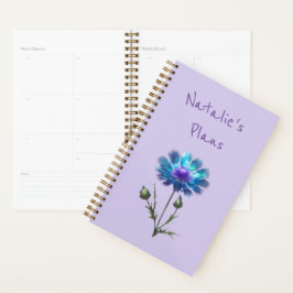 Hübsch Blue Blume Planer