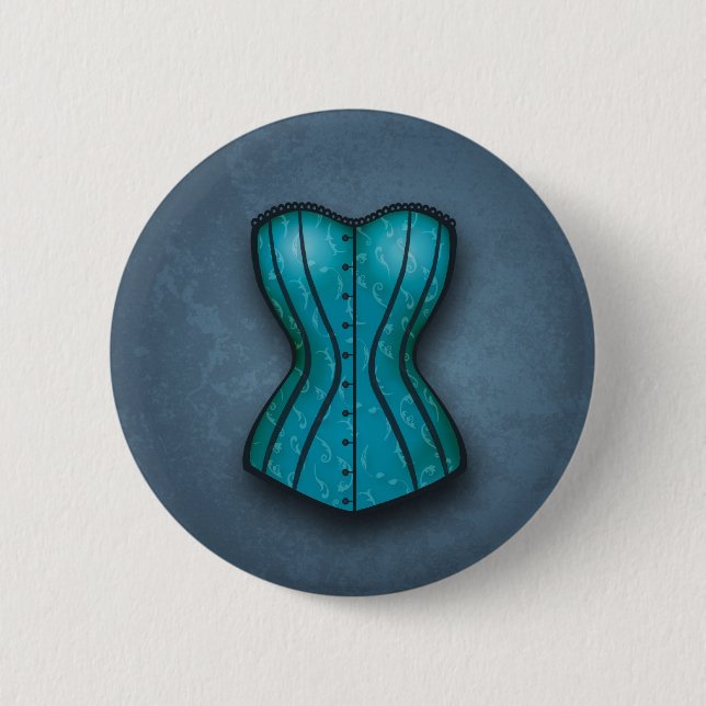 Hübsch Blue Corset Button (Vorderseite)