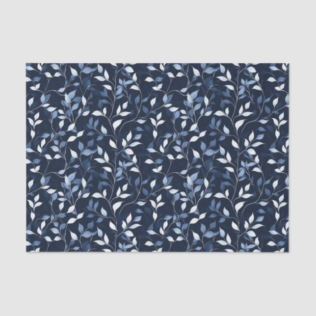 Hübsch Blue Florals Decoupage Seidenpapier (Vorderseite)