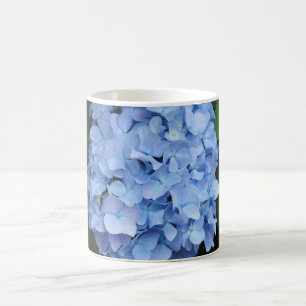 Hübsch Blue Hydrangea Floral Foto Kaffeetasse