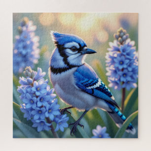 Hübsch Blue Jay und Lilacs