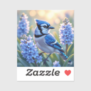 Hübsch Blue Jay und Lilacs Aufkleber