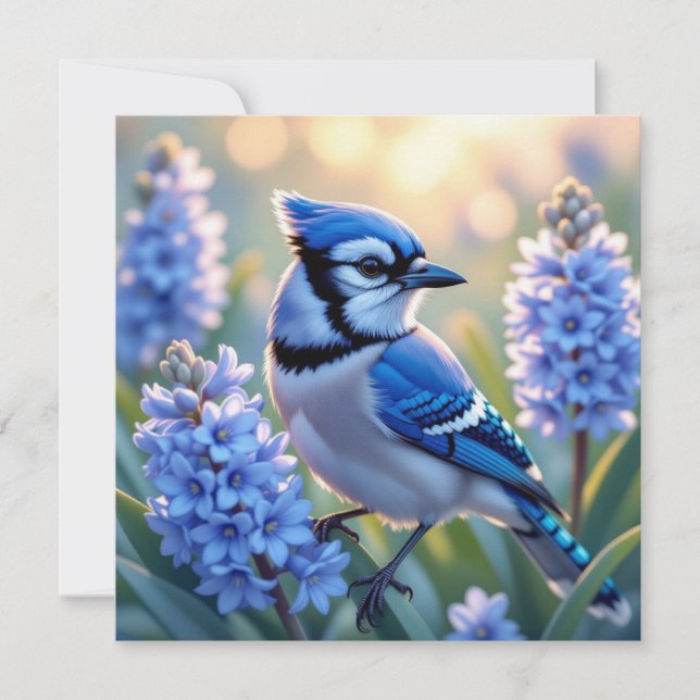 Hübsch Blue Jay und Lilacs Blank (Vorderseite)