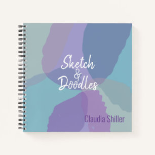 Hübsch Blue Lila Sketch Book Notizbuch
