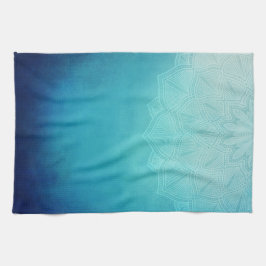 Hübsch Blue Mandala Abstrakt Geschirrtuch