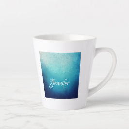 Hübsch Blue Mandala Abstrakt Milchtasse