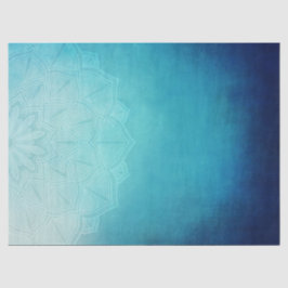 Hübsch Blue Mandala Abstrakt Seidenpapier