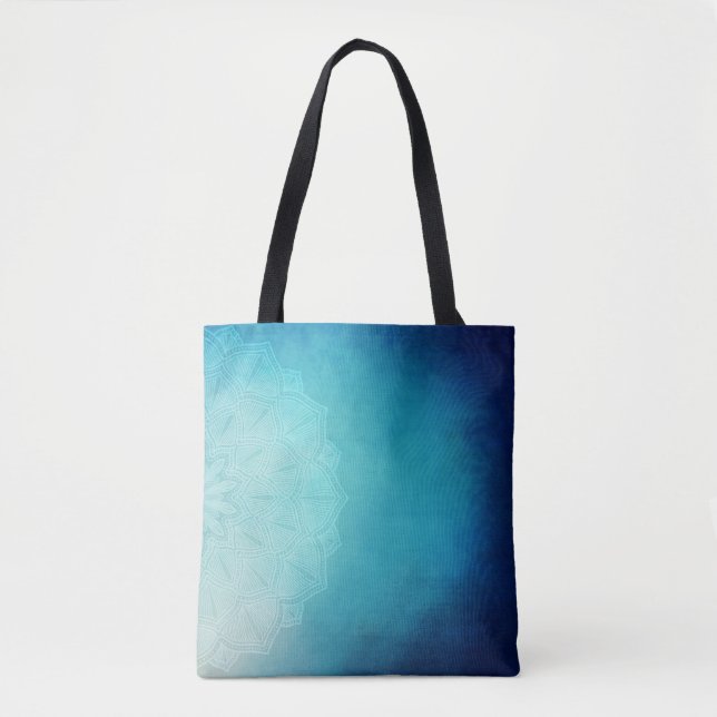 Hübsch Blue Mandala Abstrakt Tasche (Vorderseite)