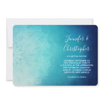 Hübsch Blue Mandala Abstrakt Wedding