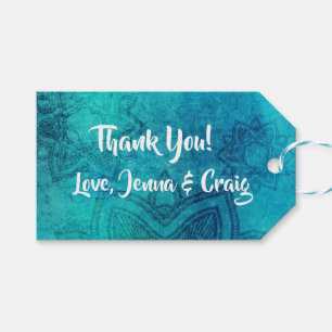 Hübsch Blue Mandala Vielen Dank für Ihr Geschenk T Geschenkanhänger