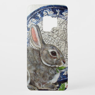 Hübsch Blue Rabbit Floral Dedham Delft Tier Case-Mate Samsung Galaxy S9 Hülle
