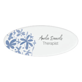 Hübsch Blue Wildblume Namenschild