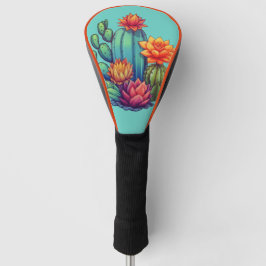 Hübsch blühende Kaktus Golf Headcover