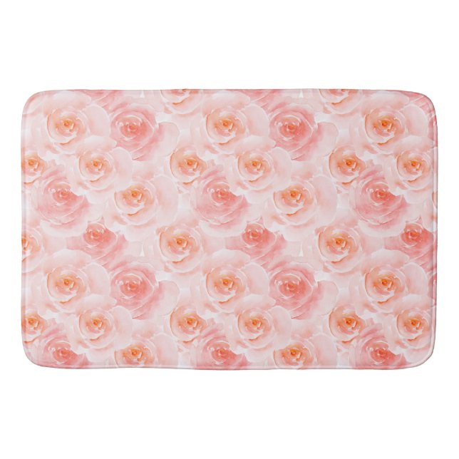Hübsch Blush Pink Rose Badematte (Vorderseite)