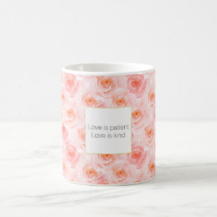 Hübsch Blush Pink Rose Kaffeetasse