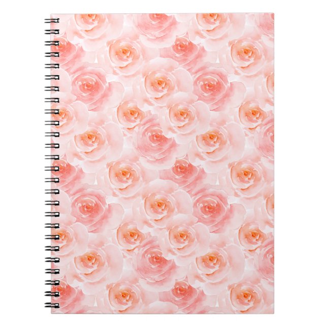 Hübsch Blush Pink Rose Notizblock (Vorderseite)