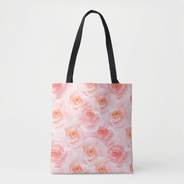 Hübsch Blush Pink Rose Tasche (Vorderseite)