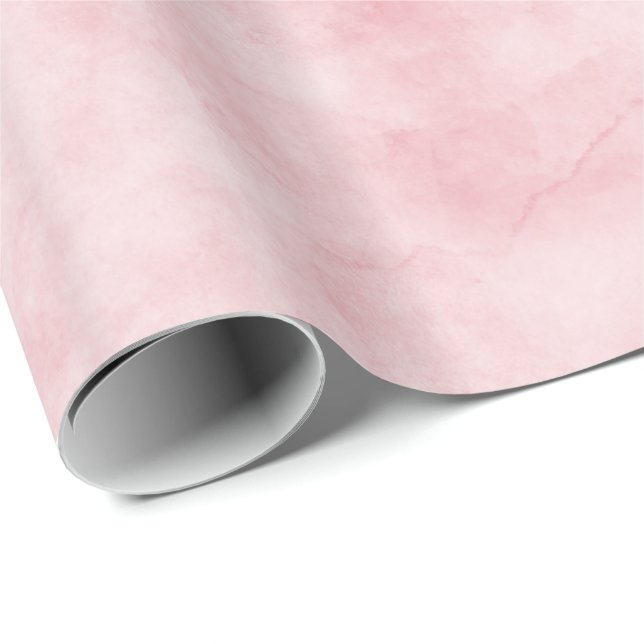 Hübsch Blush Pink Watercolor Geschenkpapier (Rolleneckpunkt)