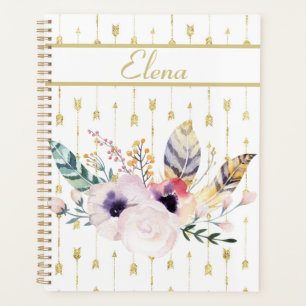 Hübsch Boho Bouquet Personalisiert Planer