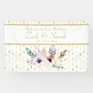 Hübsch Boho Bouquet Wedding Banner