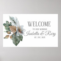 Hübsch Boho Bouquet Wedding Poster