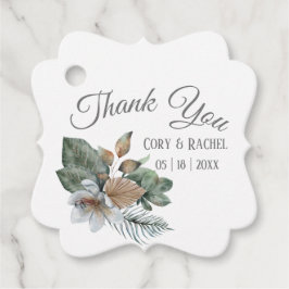 Hübsch Boho Bouquet Wedding Vielen Dank Geschenkanhänger