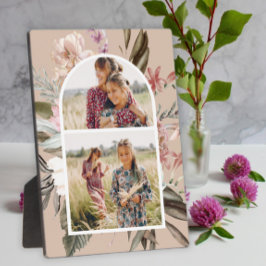 Hübsch Boho Floral Zwei Foto Plaque Fotoplatte