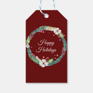 Hübsch Boho Holiday Wreath Geschenkanhänger