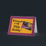 Hübsch Bouquet Geburtstagskarte Karte<br><div class="desc">Birthday card for reunited family members. Glück bis Celebrate,  Neuigkeiten,  Hip! I do not charge extra to customize the inside verse of any card. Feel free to contact me with customization. I am happy to help!</div>