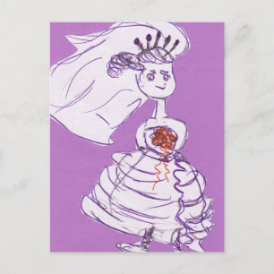 Hübsch Bride Bachelorette Postkarte