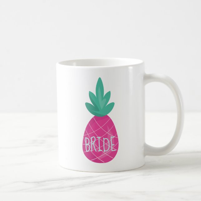 Hübsch Bride Lila und blau Ananas Kaffeetasse (Rechts)