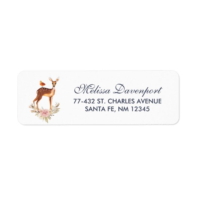 Hübsch Brown Fawn with Bird and Rose (Vorne)