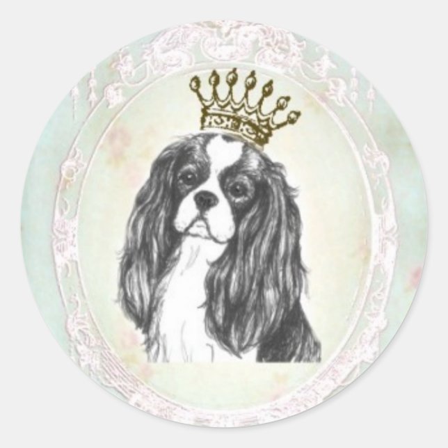 Hübsch Cavalier King Charles Spaniel Sticker (Vorderseite)