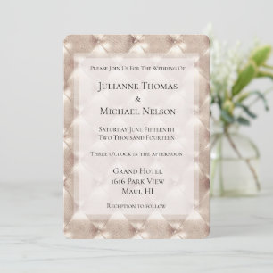 Hübsch Champagne Glam Romantische Hochzeit Einladung