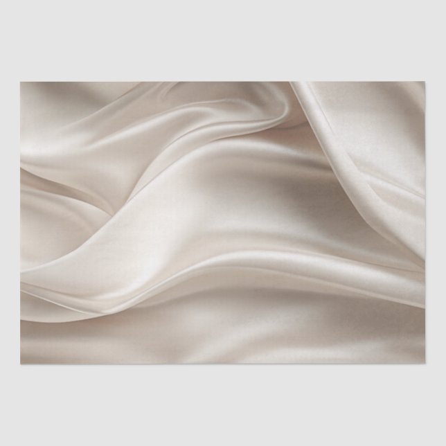 Hübsch Champagne Gold Romantische Imitat Satin Seidenpapier (Vorderseite)