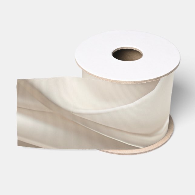 Hübsch Champagne Gold Romantische Imitats Satin We Ripsband (Spule)