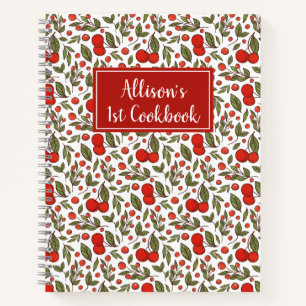 Hübsch Cherry Berries Muster 1. Kochbuch Notizbuch